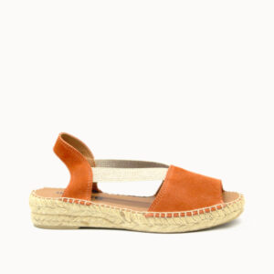 Alpargata cuña Luara naranja